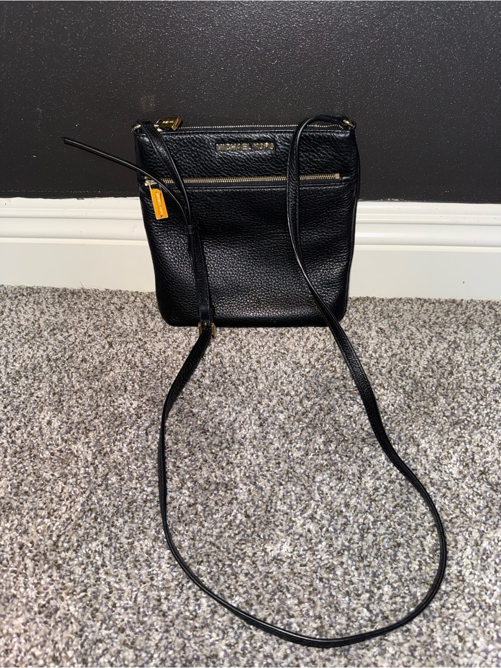 Michael Kors black leather crossbody